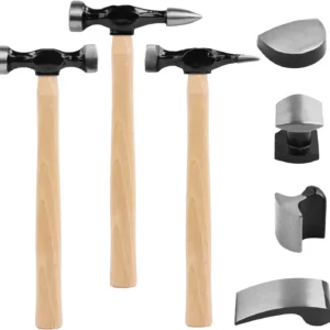 SWANLAKE 7 Piece Auto Body Repair Kit, Auto Body Tools, Auto Body Repair Tools with Carbon Steel Hammer Heads